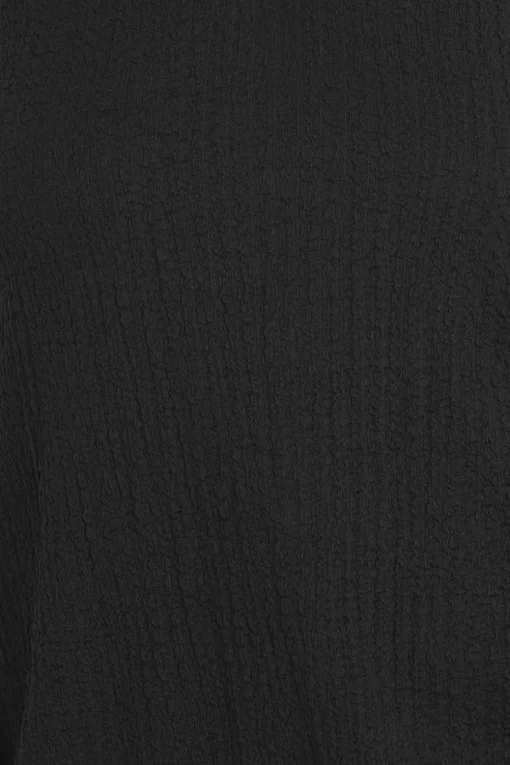 Yours Curve Black Textured Swing Vest Top