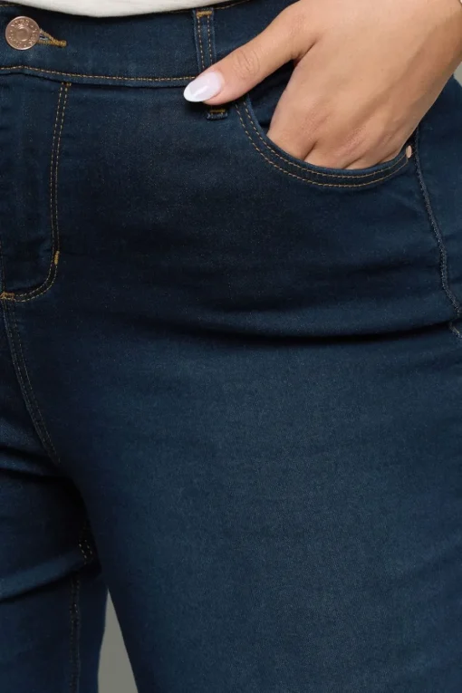 Yours Curve Dark Indigo Blue Bootcut Stretch Isla Jeans