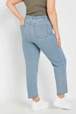 Yours Curve Light Blue Straight Leg Ruby Jeans