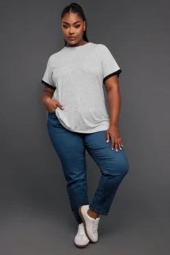 Yours Curve Mid Blue Mom Jeans