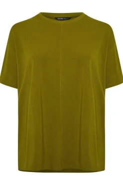 Yours Curve Olive Green Heavyweight Oversized T-Shirt