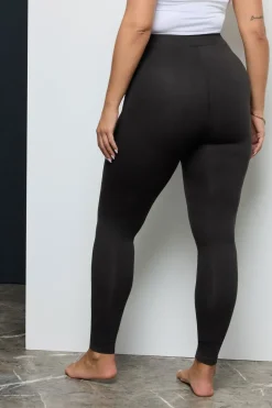 Yours For Good 2 Pack Curve Black Cotton Stretch Leggings