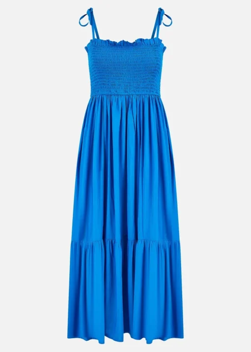 Yumi Blue Midi Sun Dress