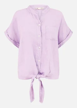 Yumi Lilac Italian Linen Shirt
