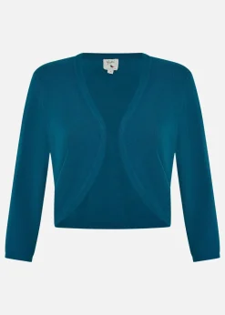 Yumi Teal Knitted Bolero