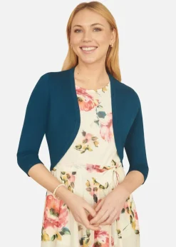 Yumi Teal Knitted Bolero